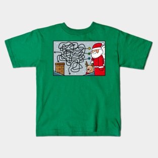 Santa Game, Which number? Kids T-Shirt